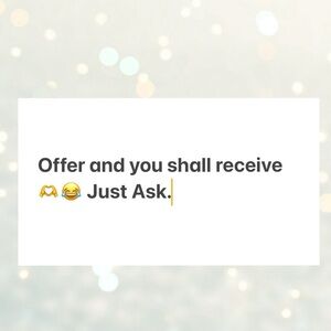 Offer! Sale! Just ask Small Medium Large clothes Jewelry and more